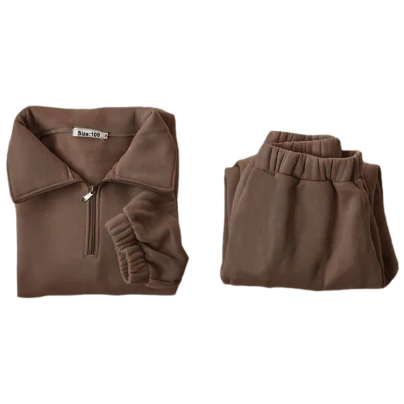 Ensemble en Molleton pour Enfant à Col Montant avec Fermeture Éclair