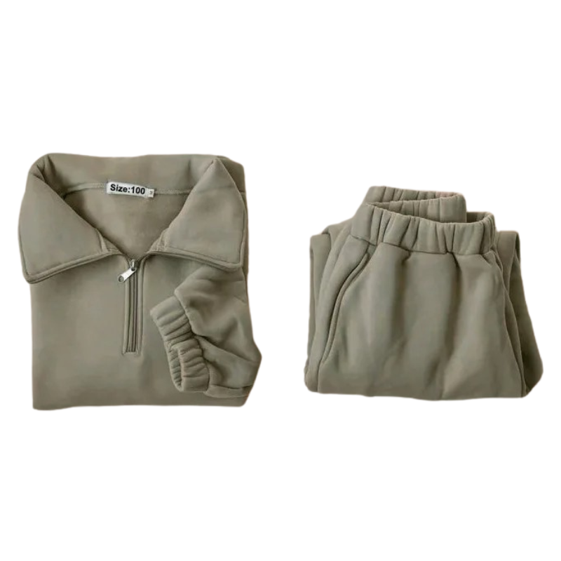 Ensemble en Molleton pour Enfant à Col Montant avec Fermeture Éclair