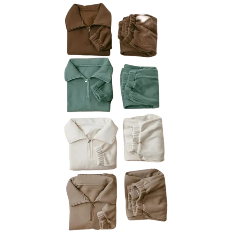 Ensemble en Molleton pour Enfant à Col Montant avec Fermeture Éclair