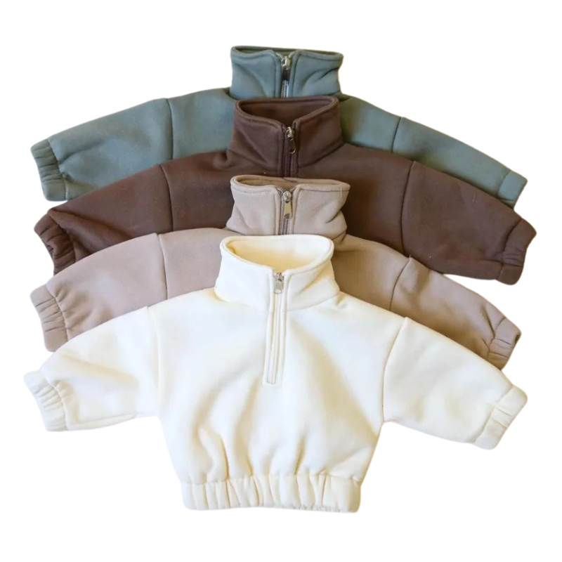 Ensemble en Molleton pour Enfant à Col Montant avec Fermeture Éclair