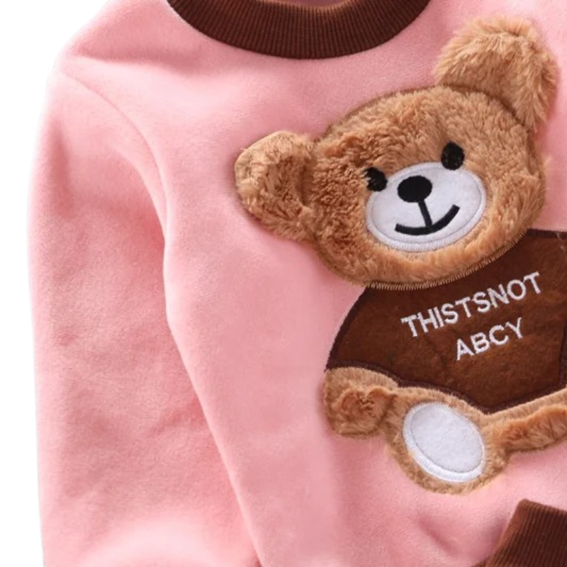 Ensemble en Velours pour Enfants avec Gilet Offert