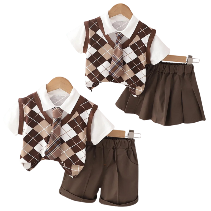 Ensemble unisexe pour enfants - Style rentrée