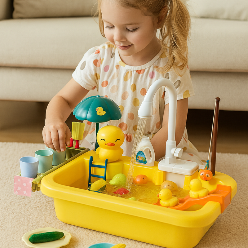 Évier de Jeu avec Eau et Accessoires