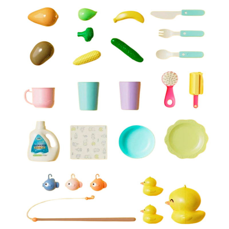 Évier de Jeu avec Eau et Accessoires