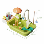 Évier de Jeu avec Eau et Accessoires