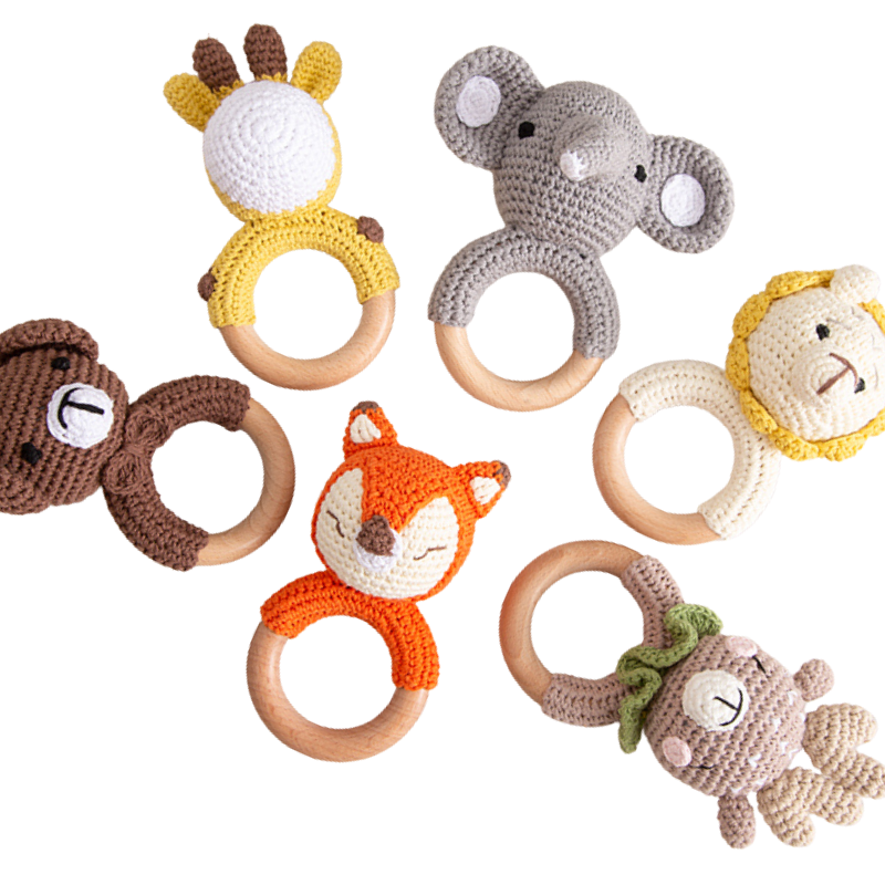 Hochet Douceur Sculpté pour Nouveau-Nés Bambino
