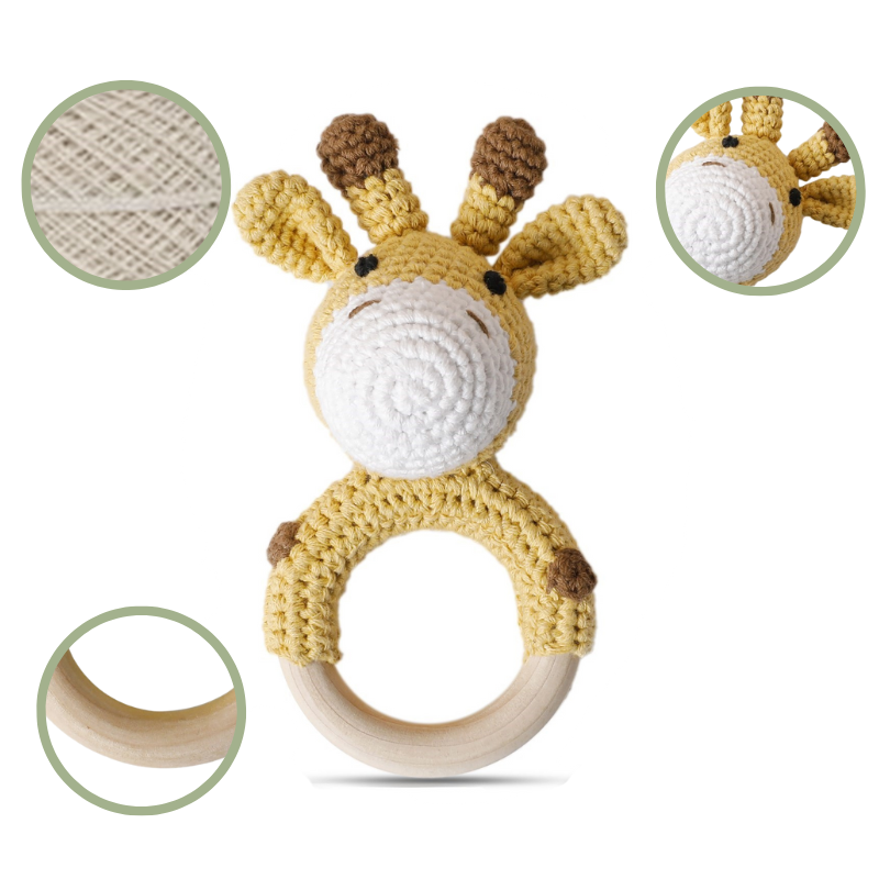 Hochet Douceur Sculpté pour Nouveau-Nés Bambino