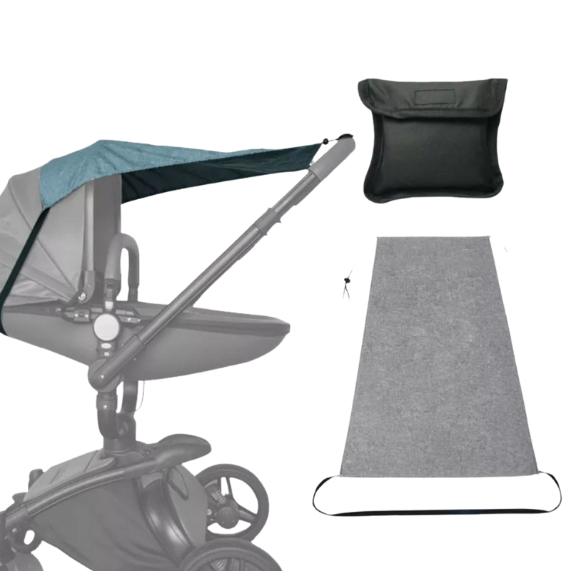 Housse de Protection Imperméable et Anti-UV pour Poussette Bébé