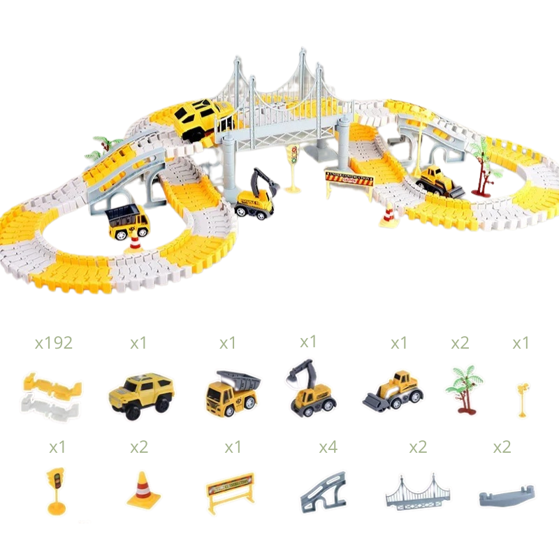 Jeu de Construction de Routes Enfant Bambino