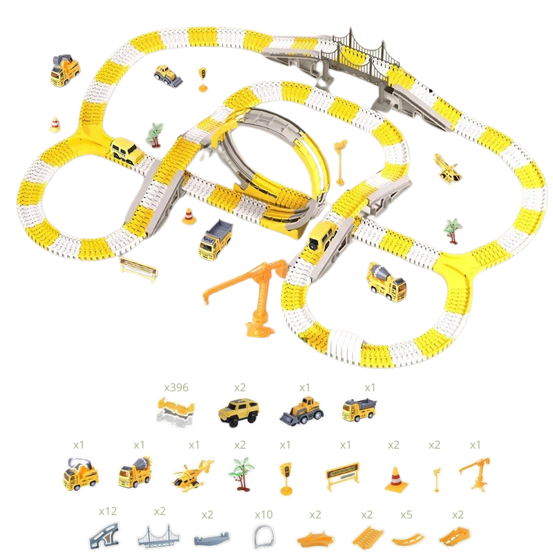Jeu de Construction de Routes Enfant Bambino