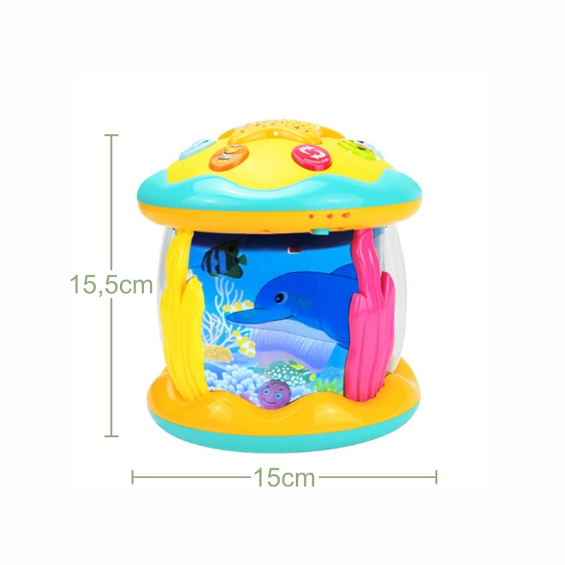 Jouet Aquarium Musical avec Projecteur de Lumière Bambino