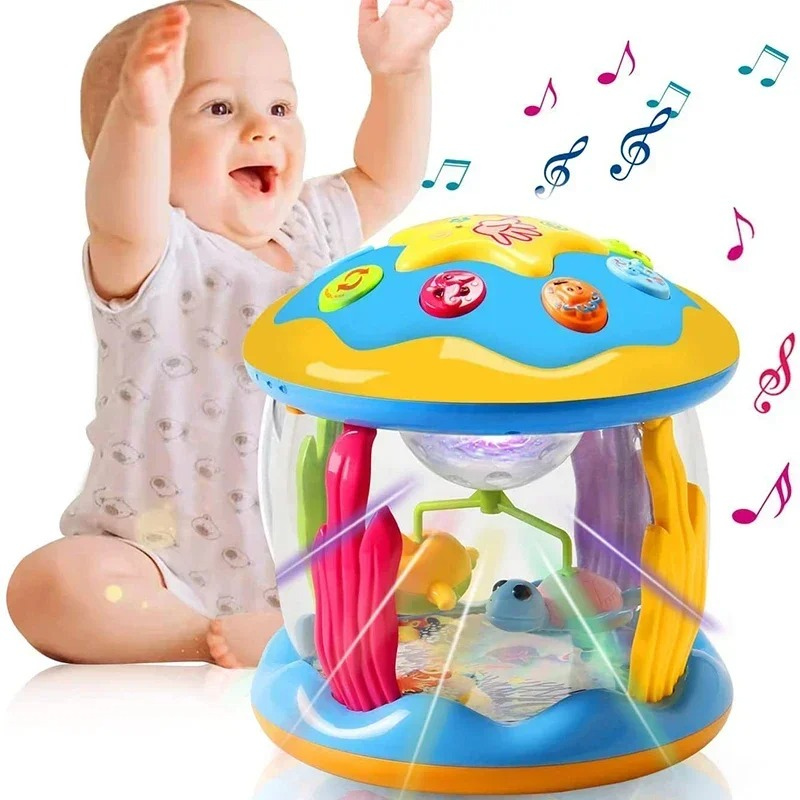 Jouet Aquarium Musical avec Projecteur de Lumière Bambino