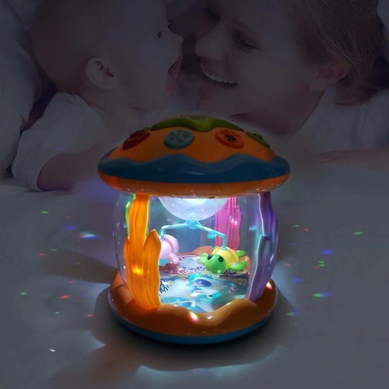 Jouet Aquarium Musical avec Projecteur de Lumière Bambino