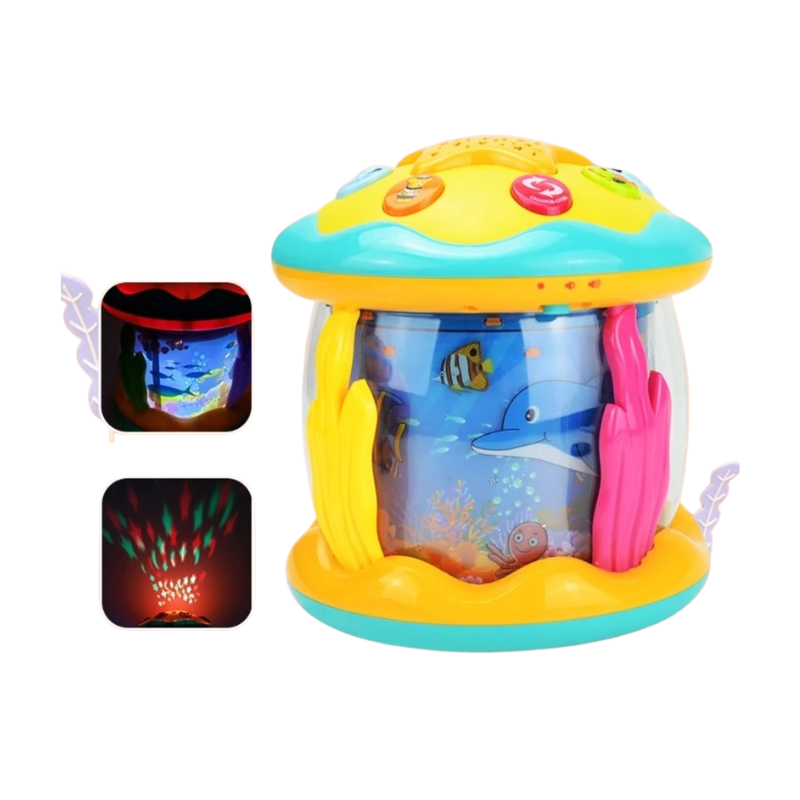 Jouet Aquarium Musical avec Projecteur de Lumière Bambino
