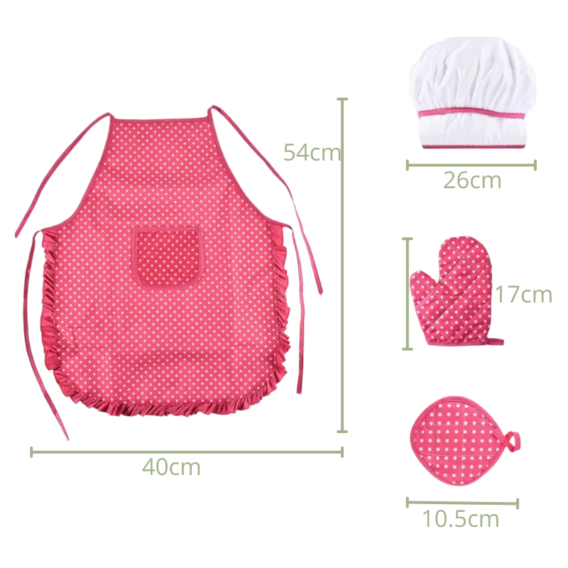Kit Accessoires de Cuisine + Tablier Enfant Bambino