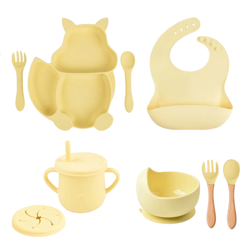 Kit Repas en Silicone pour Bébé