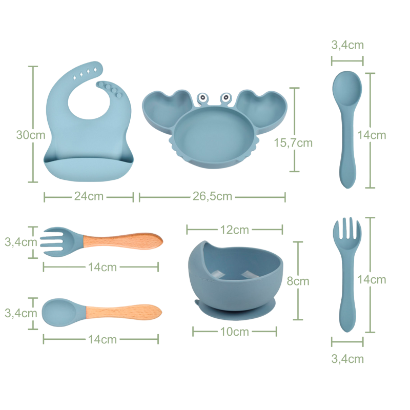 Kit d’Alimentation en Silicone pour Bébés