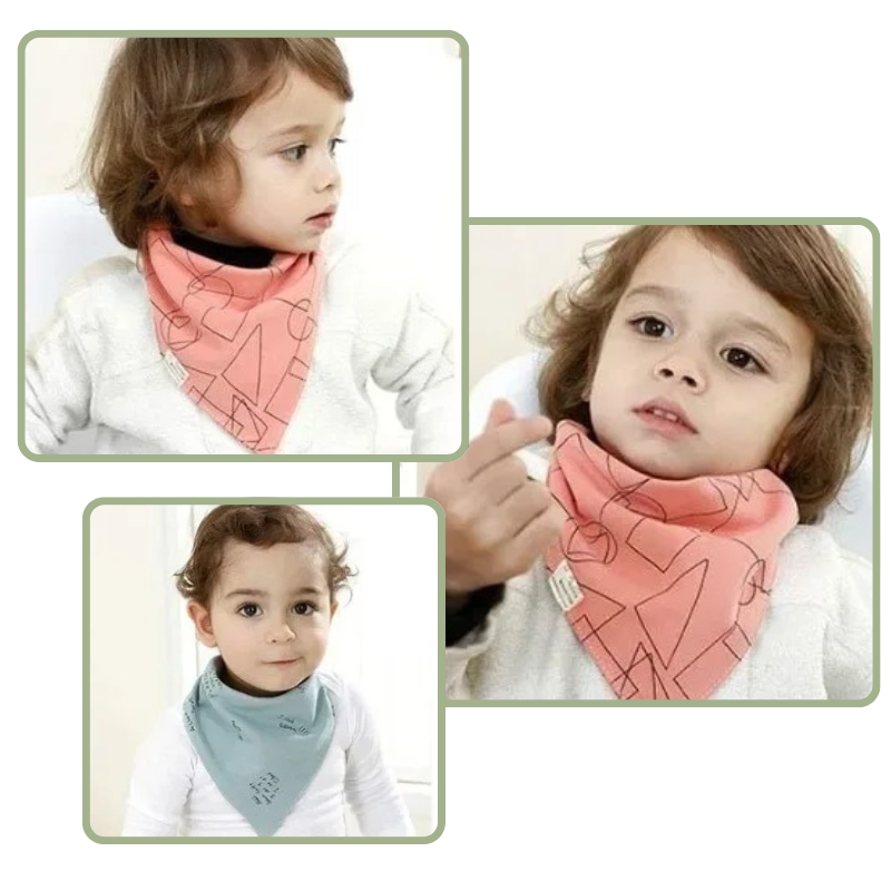 Lot de 5 Bavoirs Bandanas pour Bébé – Bambino