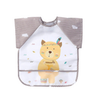 Lot de 3 Bavoirs Tablier Imperméables pour Bébé et Enfant