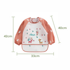 Lot de 3 Bavoirs Tablier Imperméables pour Bébé et Enfant