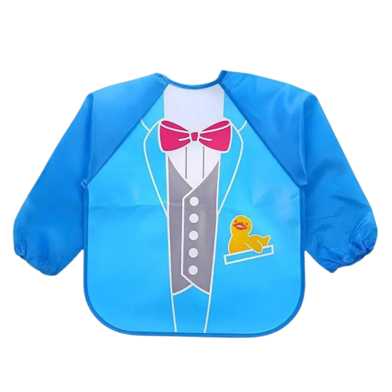Lot de 3 Bavoirs Tablier Imperméables pour Bébé et Enfant