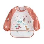 Lot de 3 Bavoirs Tablier Imperméables pour Bébé et Enfant