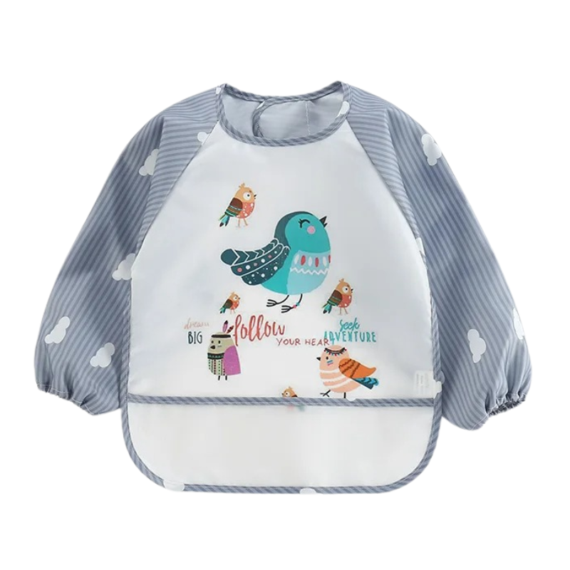 Lot de 3 Bavoirs Tablier Imperméables pour Bébé et Enfant