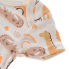 Lot de 4 Bodies Bébé Unisexe à Manches Courtes – Avec et Sans Motifs