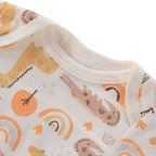 Lot de 4 Bodies Bébé Unisexe à Manches Courtes – Avec et Sans Motifs