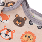 Lot de 4 Bodies Bébé Unisexe à Manches Courtes – Avec et Sans Motifs