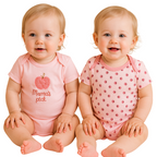 Lot de 4 Bodies Bébé Unisexe à Manches Courtes – Avec et Sans Motifs