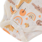 Lot de 4 Bodies Bébé Unisexe à Manches Courtes – Avec et Sans Motifs