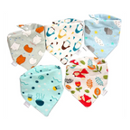 Lot de 5 Bavoirs Bandanas pour Bébé – Bambino