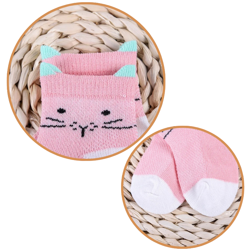 Lot de 5 Paires de Chaussettes en Maille pour Bébés et Enfants