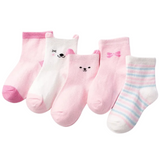 Lot de 5 Paires de Chaussettes en Maille pour Bébés et Enfants