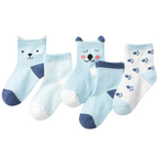 Lot de 5 Paires de Chaussettes en Maille pour Bébés et Enfants
