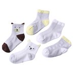 Lot de 5 Paires de Chaussettes en Maille pour Bébés et Enfants