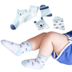 Lot de 5 Paires de Chaussettes en Maille pour Bébés et Enfants