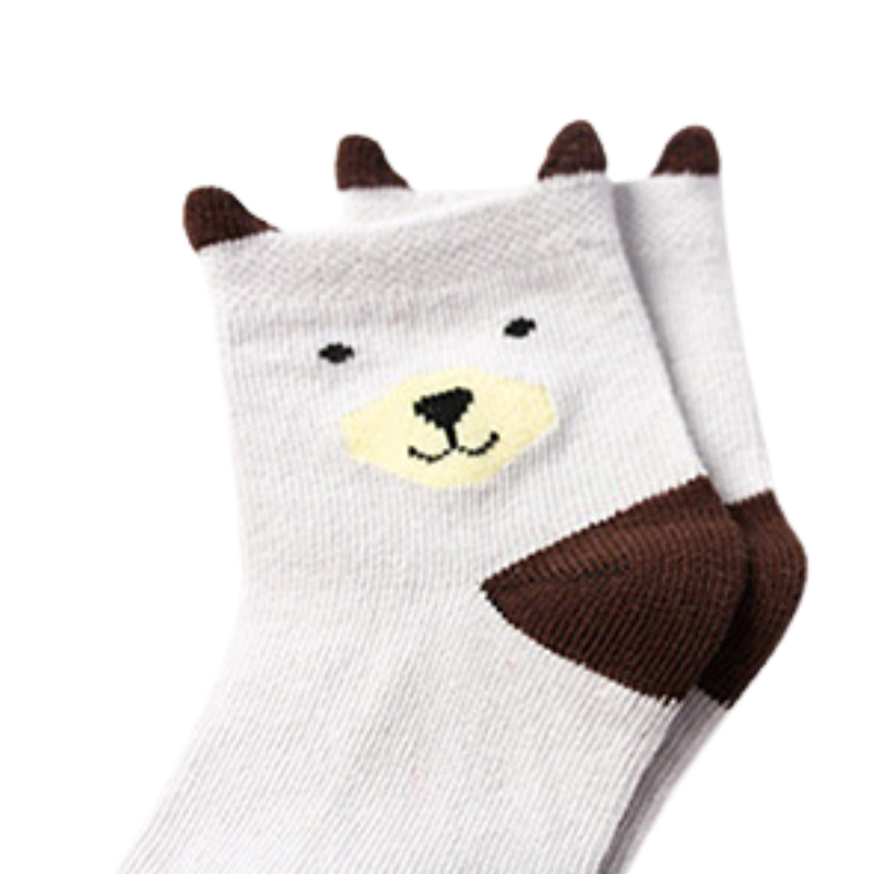 Lot de 5 Paires de Chaussettes en Maille pour Bébés et Enfants
