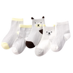 Lot de 5 Paires de Chaussettes en Maille pour Bébés et Enfants