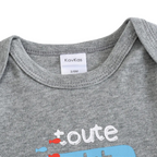 Lot de 6 Bodies Bébé à Manches Longues – 100% Coton