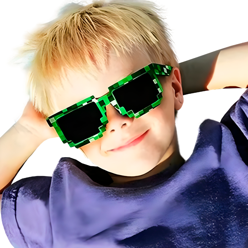 Lunettes de Soleil Enfant Pixel – Style Gamer