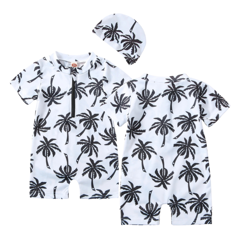 Maillot de Bain Enfant Palmeira avec Bonnet Offert