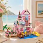Maison de Plage en Blocs de Construction pour Enfants – 822 Pièces