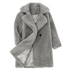 Manteau Croisé en Laine pour Fille