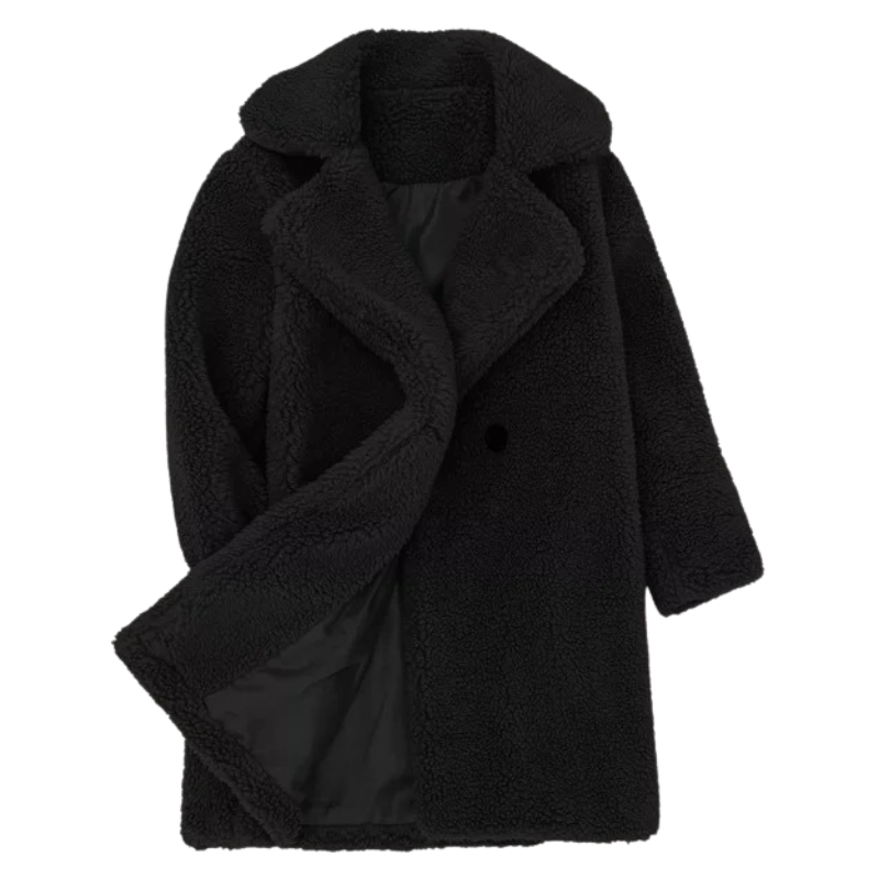 Manteau Croisé en Laine pour Fille