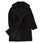 Manteau Croisé en Laine pour Fille