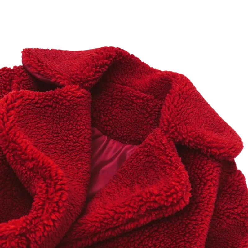 Manteau Croisé en Laine pour Fille