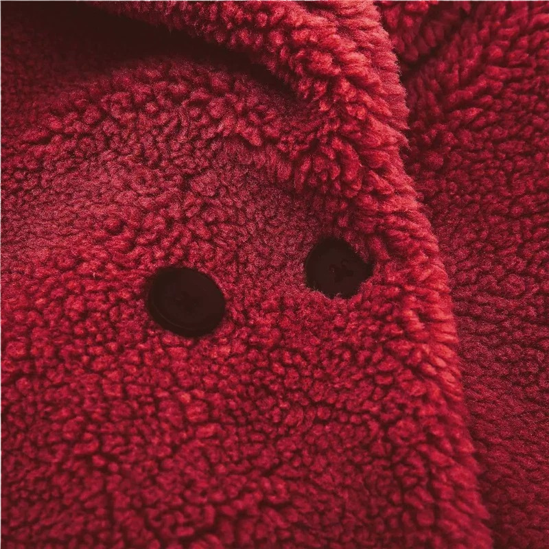 Manteau Croisé en Laine pour Fille