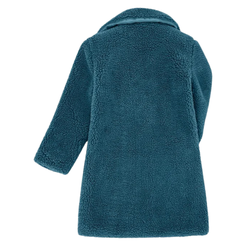 Manteau Croisé en Laine pour Fille